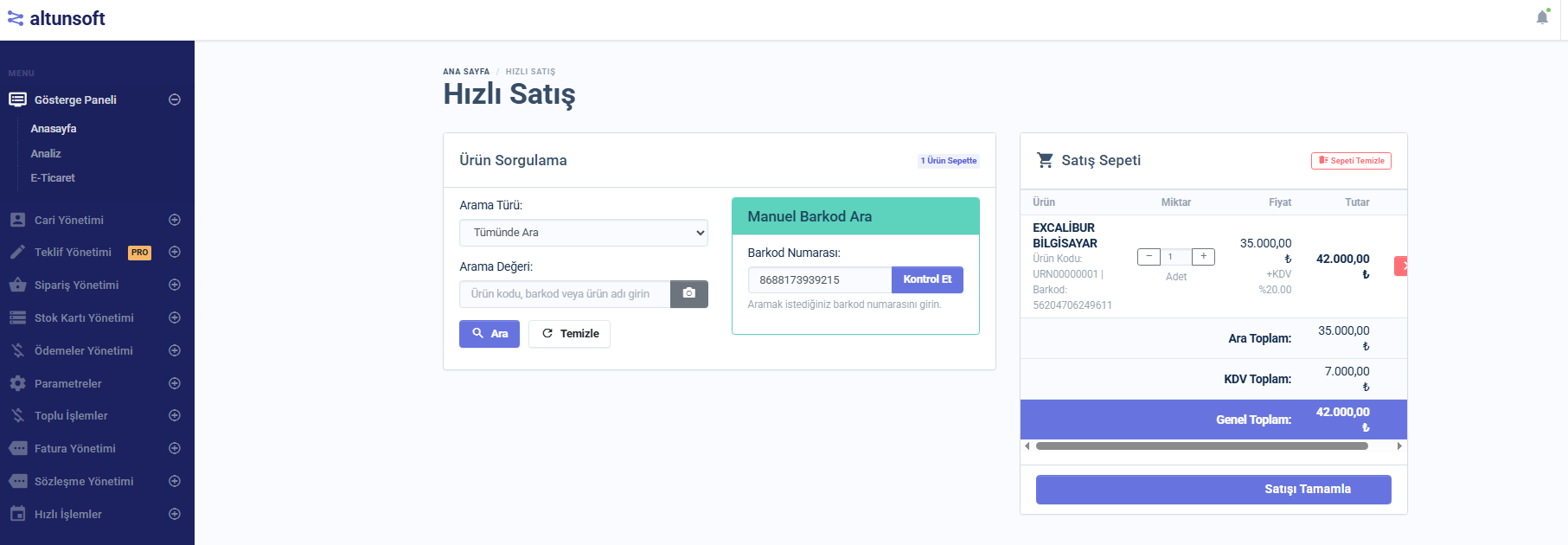 Tümleşik İş Yönetim Sistemi PRO